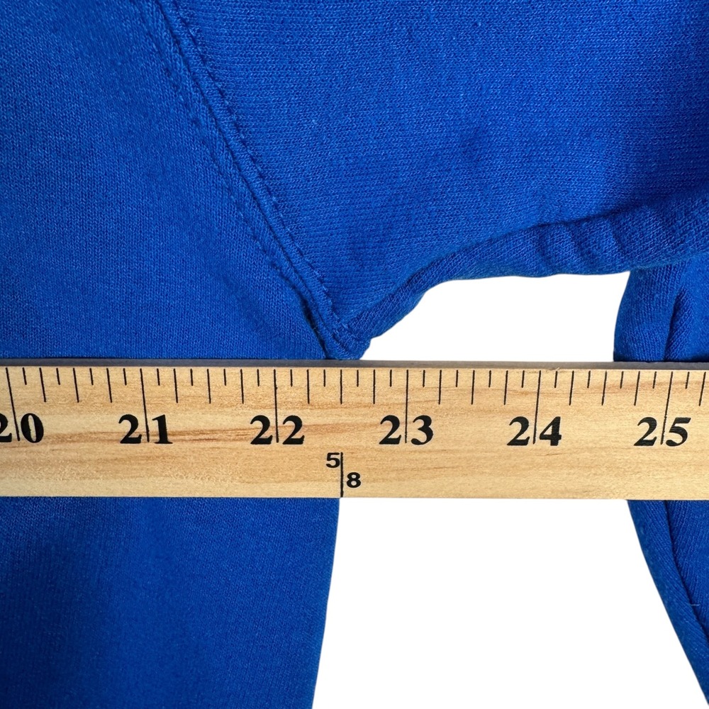 Vintage Morning Sun Snowflake Rhinestone Winter Sweatshirt Blue L Womens - Picture 6 of 7